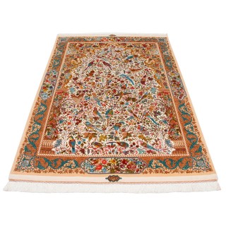 Handwoven Carpet, All-over Layout, Wool and Silk on Silk Warp, Tabriz, 150 × 220 cm Ref 10300564