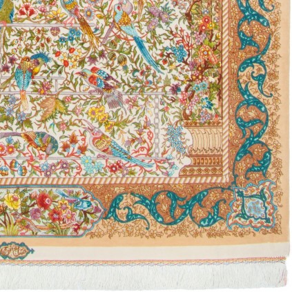 Handwoven Carpet, All-over Layout, Wool and Silk on Silk Warp, Tabriz, 150 × 220 cm Ref 10300564