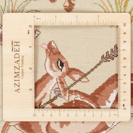 Handwoven Carpet, All-over Layout, Wool and Silk on Silk Warp, Tabriz, 175 × 143 cm Ref 10200566