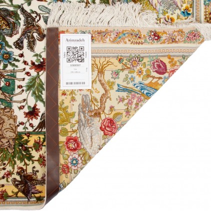 Handwoven Carpet, All-over Layout, Wool and Silk on Silk Warp, Tabriz, 170 × 195 cm Ref 10300567