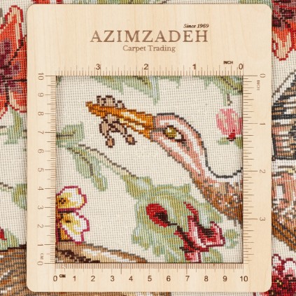 Handwoven Carpet, All-over Layout, Wool and Silk on Silk Warp, Tabriz, 170 × 195 cm Ref 10300567