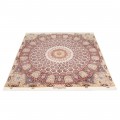 Handwoven Carpet, Dome Layout, Wool and Silk on Silk Warp, Tabriz, 250 × 250 cm Ref 10600578