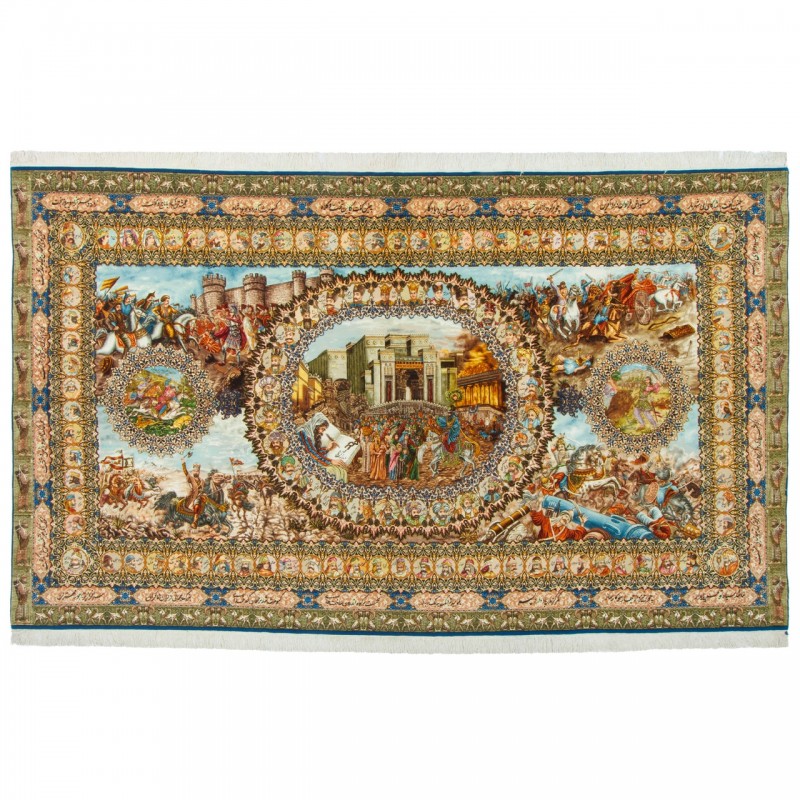 Handwoven Carpet, All-over Layout, Wool and Silk on Silk Warp, Tabriz, 336 × 200 cm Ref 10600585