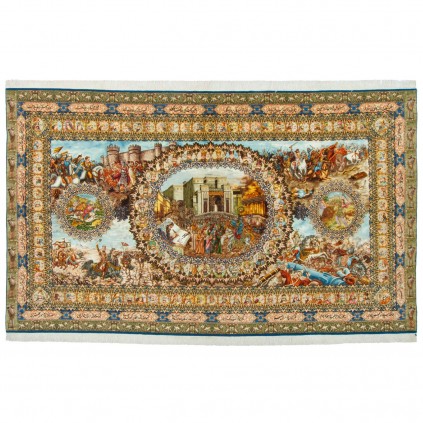 Handwoven Carpet, All-over Layout, Wool and Silk on Silk Warp, Tabriz, 336 × 200 cm Ref 10600585