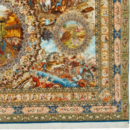 Handwoven Carpet, All-over Layout, Wool and Silk on Silk Warp, Tabriz, 336 × 200 cm Ref 10600585