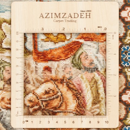 Handwoven Carpet, All-over Layout, Wool and Silk on Silk Warp, Tabriz, 336 × 200 cm Ref 10600585