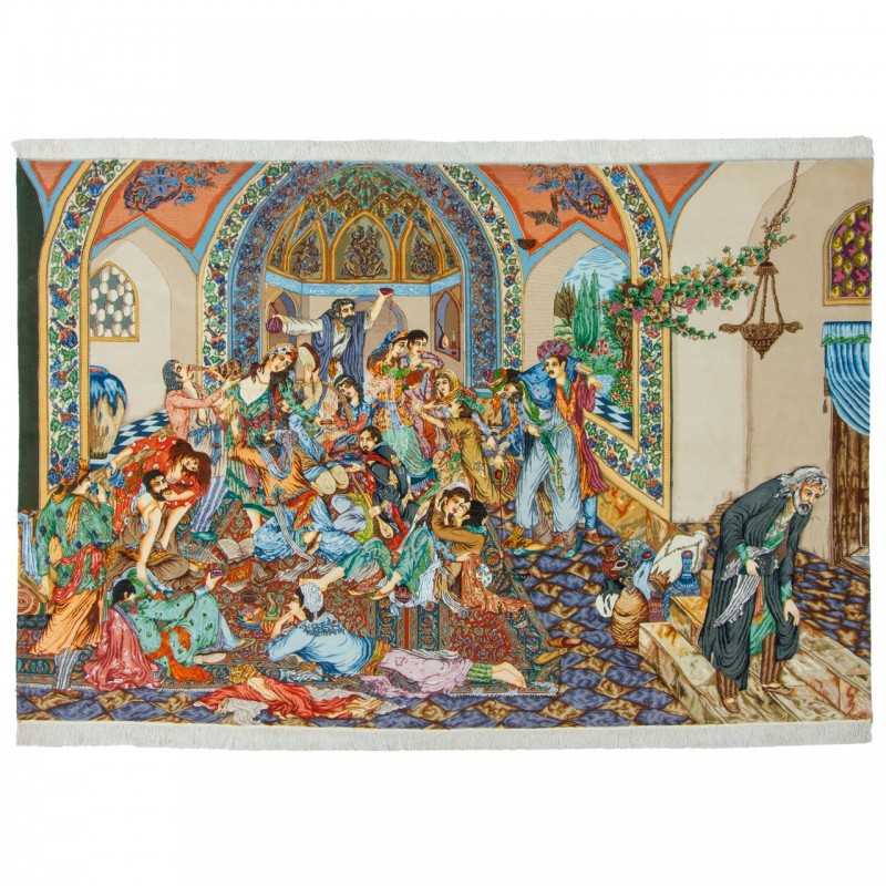 Handwoven Carpet, All-over Layout, Wool and Silk on Silk Warp, Tabriz, 215 × 325 cm Ref 10600587