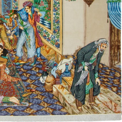 Handwoven Carpet, All-over Layout, Wool and Silk on Silk Warp, Tabriz, 215 × 325 cm Ref 10600587