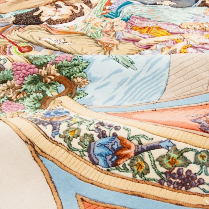 Handwoven Carpet, All-over Layout, Wool and Silk on Silk Warp, Tabriz, 215 × 325 cm Ref 10600587