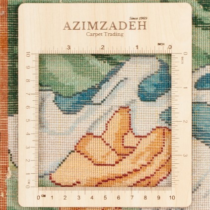 Handwoven Carpet, All-over Layout, Wool and Silk on Silk Warp, Tabriz, 185 × 291 cm Ref 10500590