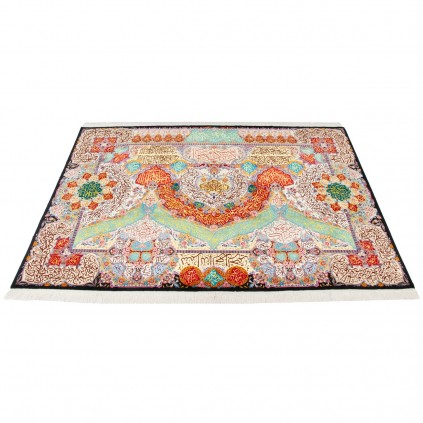 Handwoven Pictorial Rug, All-over Layout, Wool and Silk on Silk Warp, Tabriz, 200 × 295 cm Ref 70500592