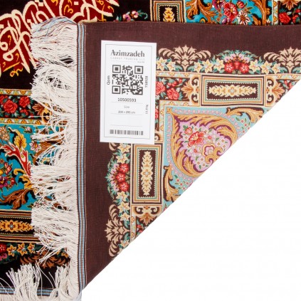 Handwoven Pictorial Rug, All-over Layout, All Silk, Qom, 200 × 295 cm Ref 70500593