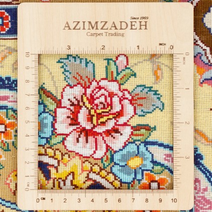 Handwoven Pictorial Rug, All-over Layout, Wool and Silk on Silk Warp, Tabriz, 300 × 200 cm Ref 70600594