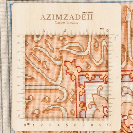 Handwoven Pictorial Rug, Corner Medallion Layout, Wool and Silk on Silk Warp, Tabriz, 225 × 300 cm Ref 70600595