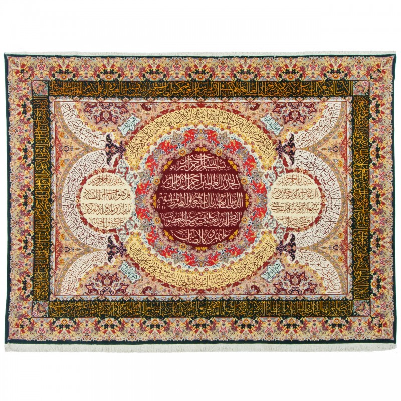 Handwoven Pictorial Rug, All-over Layout, Wool and Silk on Silk Warp, Tabriz, 220 × 297 cm Ref 70600598