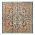 Handwoven Carpet, Dome Layout, All Silk, Qom, 400 × 400 cm Ref 11600601