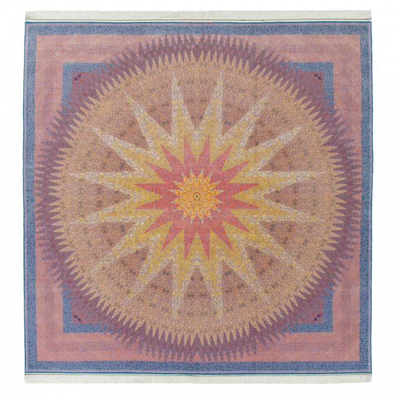 Handwoven Carpet, Medallion Layout, Wool and Silk on Silk Warp, Tabriz, 305 × 450 cm Ref 11300602