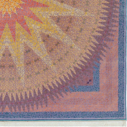 Handwoven Carpet, Medallion Layout, Wool and Silk on Silk Warp, Tabriz, 305 × 450 cm Ref 11300602