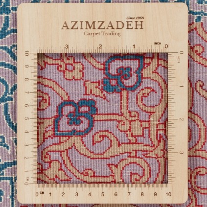 Handwoven Carpet, Medallion Layout, Wool and Silk on Silk Warp, Tabriz, 305 × 450 cm Ref 11300602