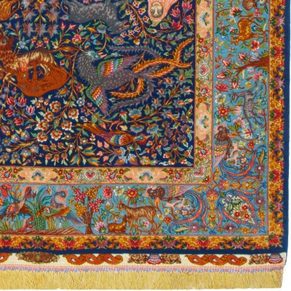 Handwoven Carpet, All-over Layout, Wool and Silk on Silk Warp, Tabriz, 152 × 220 cm Ref 10300605
