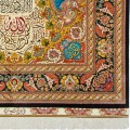 Handwoven Pictorial Rug, All-over Layout, All Silk, Qom, 137 × 212 cm Ref 70200608