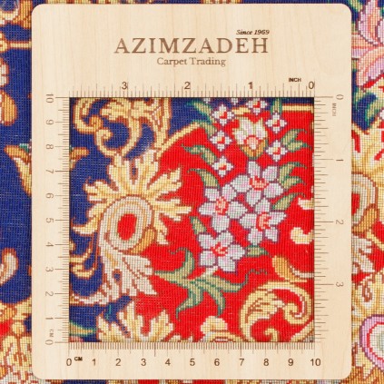 Handwoven Pictorial Rug, Framed Layout, All Silk, Qom, 130 × 200 cm Ref 70200609