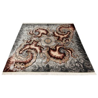 Handwoven Carpet, Medallion Layout, All Silk, Qom, 400 × 403 cm Ref 11600613