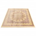 Handwoven Carpet, Dome Layout, All Silk, Qom, 346 × 346 cm Ref 11100615