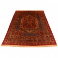 Handwoven Carpet, Corner Medallion Layout, All Silk, Sarakhs, 300 × 390 cm Ref 11100631