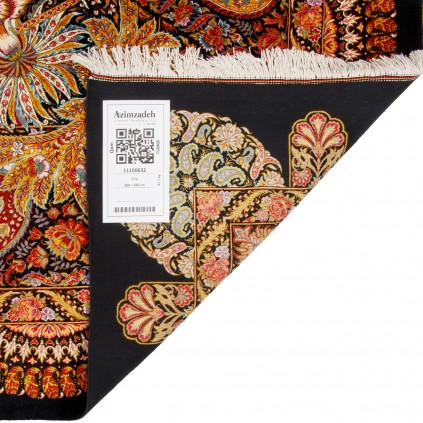 Handwoven Carpet, All-over Layout, All Silk, Qom, 300 × 395 cm Ref 11100632
