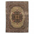 Handwoven Carpet, Corner Medallion Layout, All Silk, Qom, 292 × 400 cm Ref 11100633