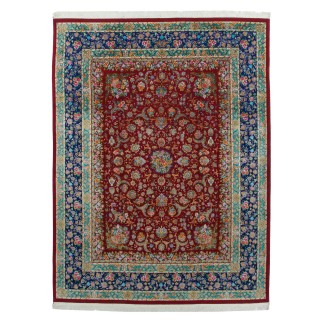 Handwoven Carpet, All-over Floral Layout, Wool and Silk on Silk Warp, Tabriz, 300 × 400 cm Ref 11200638