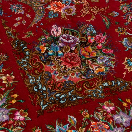 Handwoven Carpet, All-over Floral Layout, Wool and Silk on Silk Warp, Tabriz, 300 × 400 cm Ref 11200638