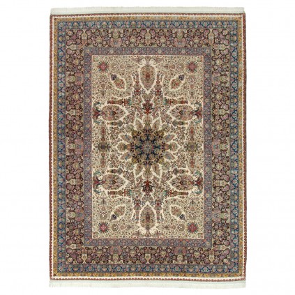 Handwoven Carpet, Corner Medallion Layout, Wool and Silk on Silk Warp, Tabriz, 310 × 420 cm Ref 11300639