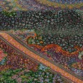 Handwoven Carpet, Corner Medallion Layout, All Silk, Qom, 298 × 395 cm Ref 11100642