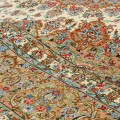 Handwoven Carpet, Corner Medallion Layout, All Silk, Kashan, 295 × 397 cm Ref 11100644