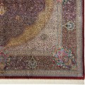Handwoven Carpet, Corner Medallion Layout, All Silk, Qom, 294 × 406 cm Ref 11100646