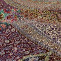 Handwoven Carpet, Corner Medallion Layout, All Silk, Qom, 294 × 406 cm Ref 11100646