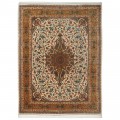 Handwoven Carpet, Corner Medallion Layout, All Silk, Qom, 302 × 395 cm Ref 11100647