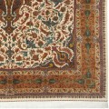 Handwoven Carpet, Corner Medallion Layout, All Silk, Qom, 302 × 395 cm Ref 11100647