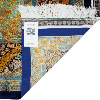 Handwoven Carpet, Corner Medallion Layout, All Silk, Qom, 300 × 423 cm Ref 11200655