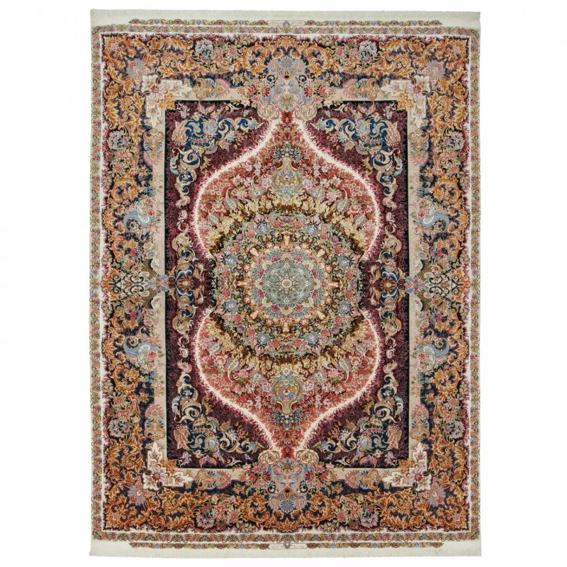Handwoven Carpet, Corner Medallion Layout, Wool and Silk on Silk Warp, Tabriz, 298 × 406 cm Ref 11200659