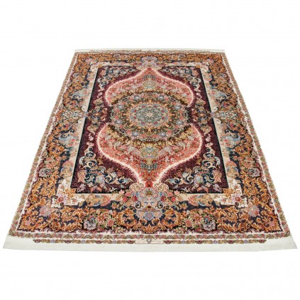 Handwoven Carpet, Corner Medallion Layout, Wool and Silk on Silk Warp, Tabriz, 298 × 406 cm Ref 11200659