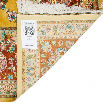 Handwoven Carpet, All-over Floral Layout, All Silk, Tabriz, 293 × 413 cm Ref 11200666