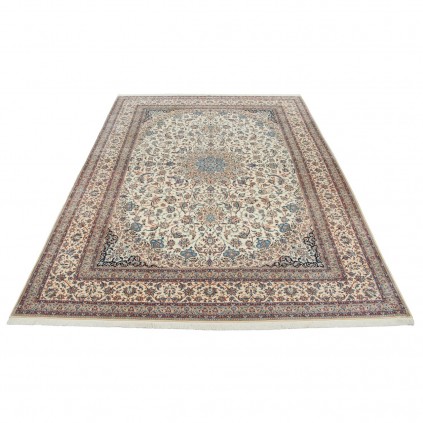 Handwoven Carpet, Corner Medallion Layout, Wool and Silk on Cotton Warp, Nain, 305 × 430 cm Ref 11300671