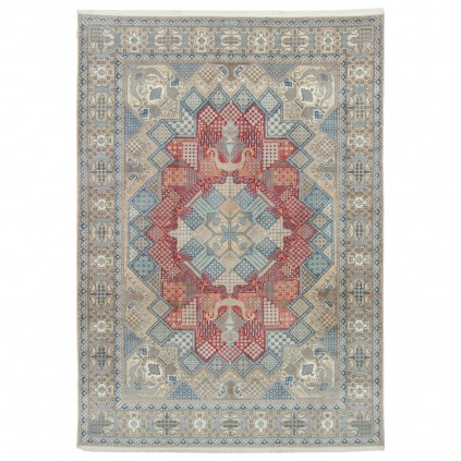 Handwoven Carpet, Corner Medallion Layout, Wool and Silk on Cotton Warp, Nain, 292 × 410 cm Ref 11100672