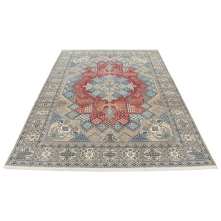 Handwoven Carpet, Corner Medallion Layout, Wool and Silk on Cotton Warp, Nain, 292 × 410 cm Ref 11100672