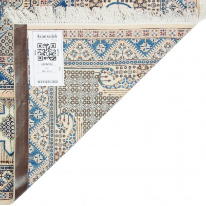 Handwoven Carpet, Corner Medallion Layout, Wool and Silk on Cotton Warp, Nain, 292 × 410 cm Ref 11100672