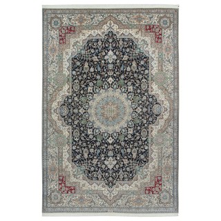 Handwoven Carpet, Corner Medallion Layout, Wool and Silk on Cotton Warp, Nain, 300 × 450 cm Ref 11300674