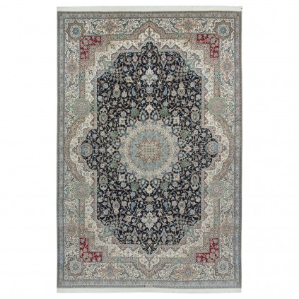 Handwoven Carpet, Corner Medallion Layout, Wool and Silk on Cotton Warp, Nain, 300 × 450 cm Ref 11300674